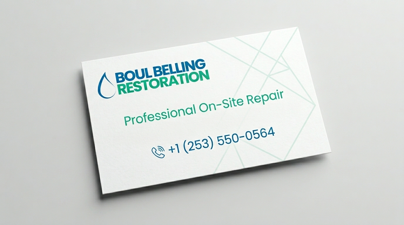 Boul Belling Restoration — Official Business Card Bellingham WA