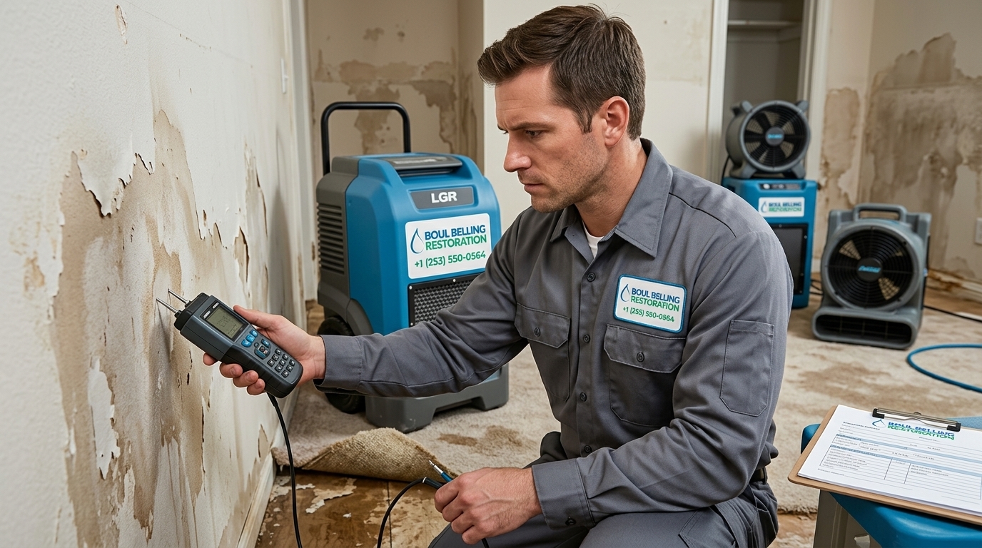 Professional Water Damage Inspection by Boul Belling Restoration — Bellingham WA
